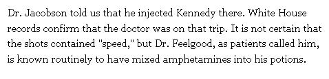 JFK amfetamin injektion 2