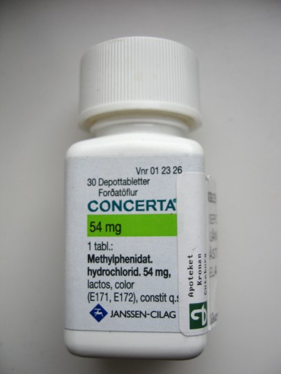 ADHD - ADD Medicin CONCERTA 54 Mg