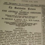 1902 Goulstonian Lectures, The Lancet 1902,